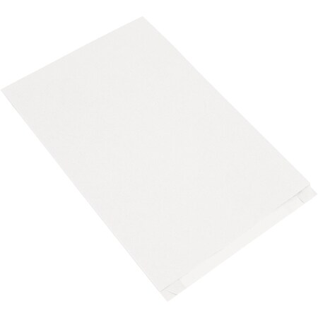 Partners Brand Gusseted Merchandise Bags, 14 x 3 x 21", White, PK 500 BGM112W